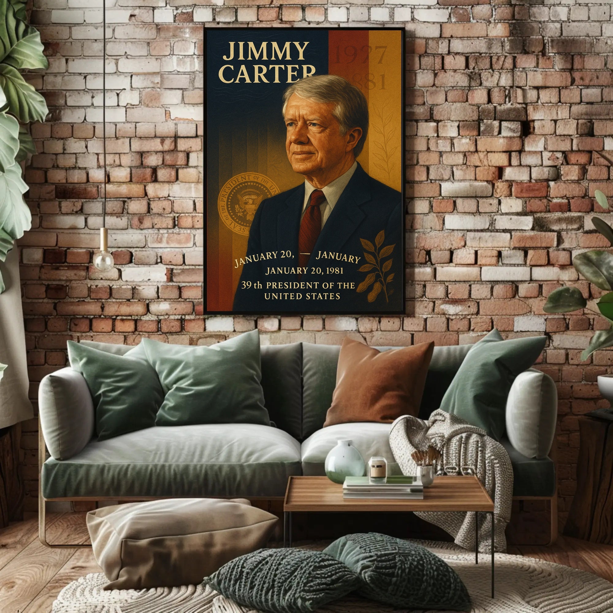 Jimmy Carter 39th President Poster PosterGoat