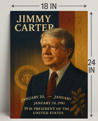 Jimmy Carter 39th President Poster PosterGoat