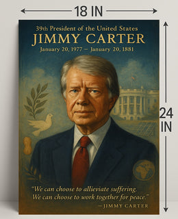 Jimmy Carter 39th President Poster PosterGoat