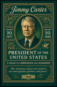 Jimmy Carter 39th President Poster PosterGoat