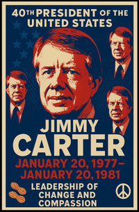 Jimmy Carter 39th President Poster PosterGoat