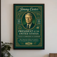 Jimmy Carter 39th President Poster PosterGoat