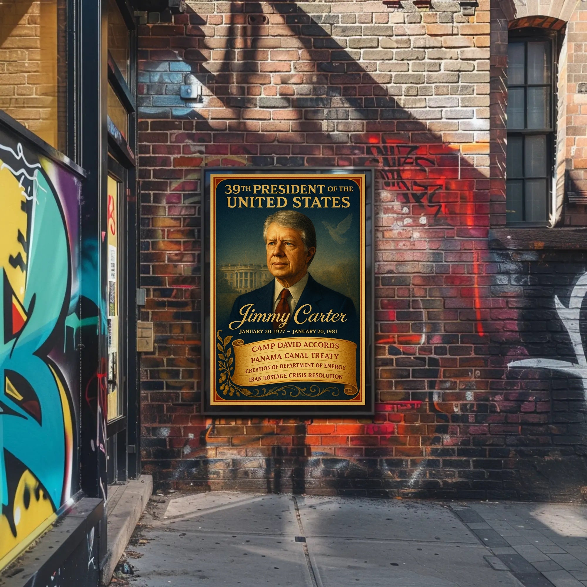 Jimmy Carter 39th President Poster PosterGoat