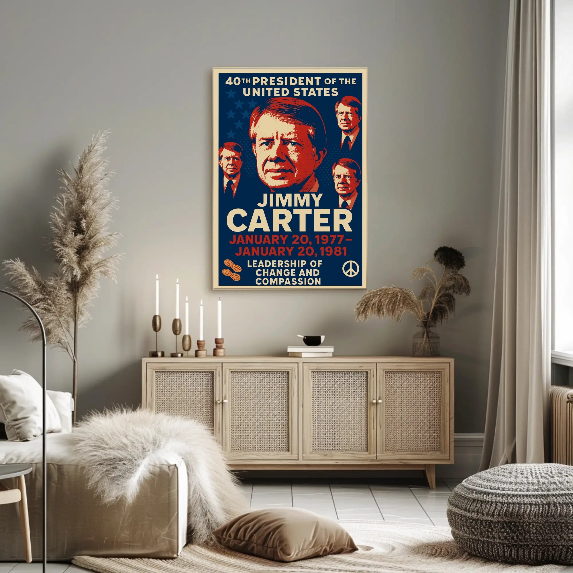 Jimmy Carter 39th President Poster PosterGoat