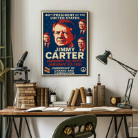 Jimmy Carter 39th President Poster PosterGoat