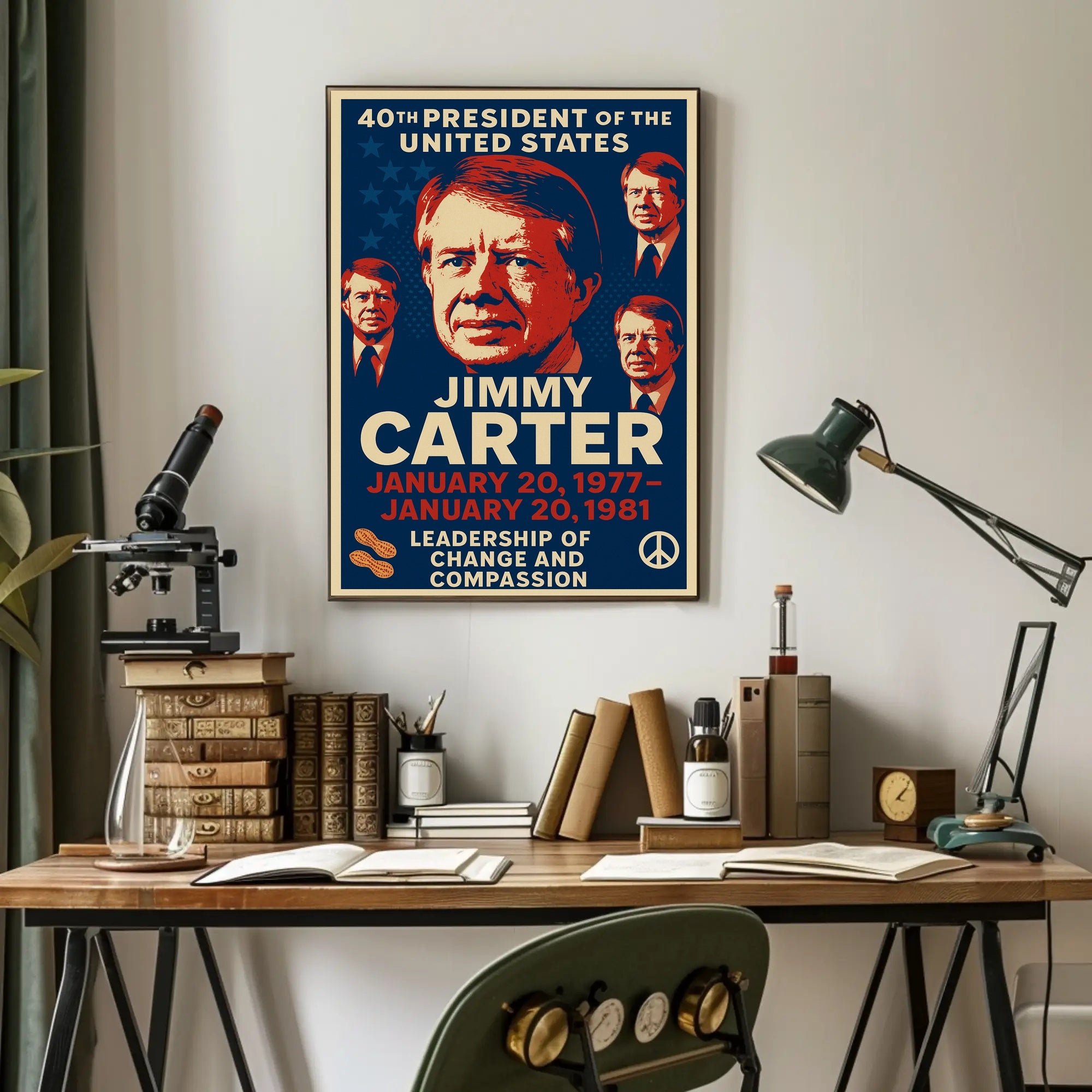 Jimmy Carter 39th President Poster PosterGoat