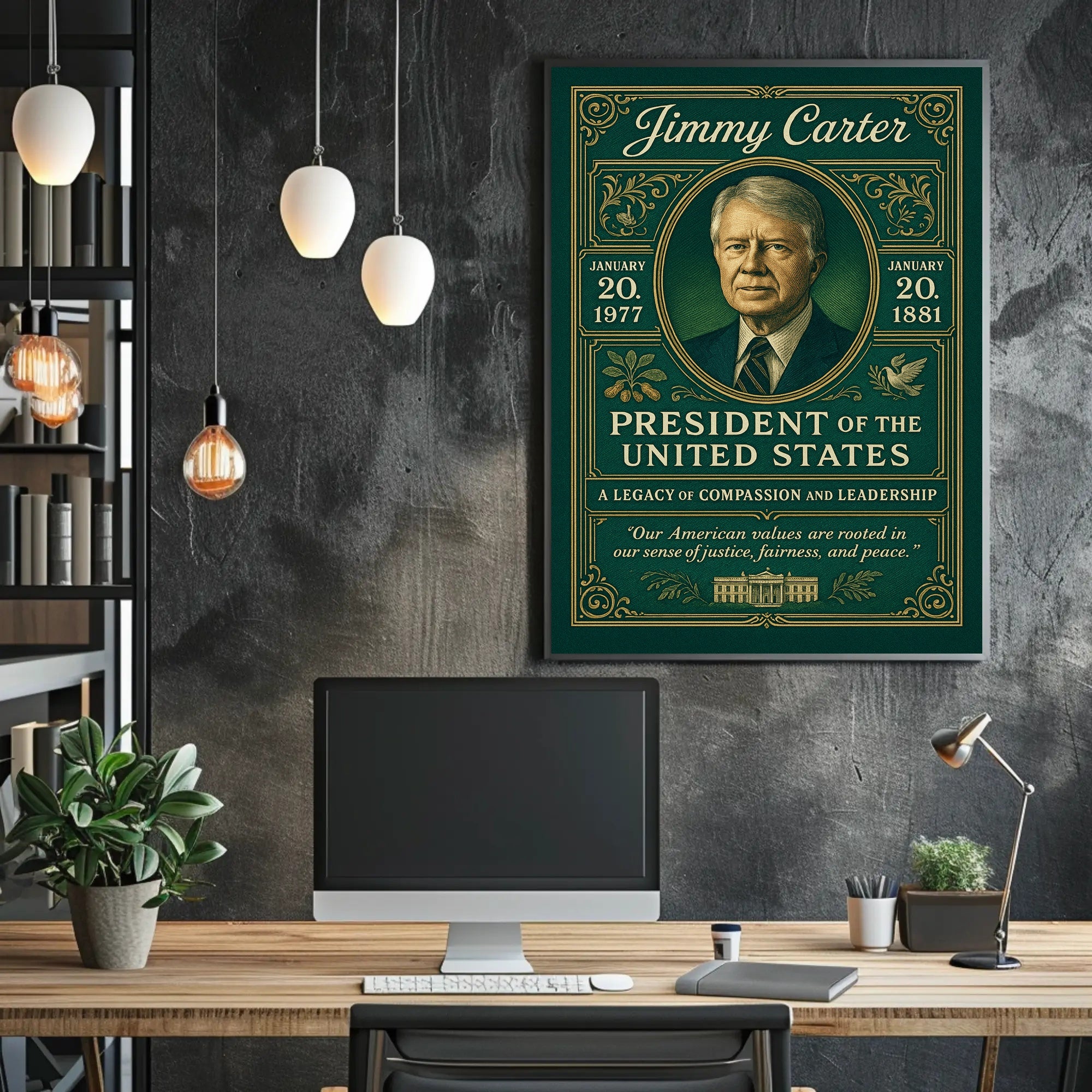 Jimmy Carter 39th President Poster PosterGoat