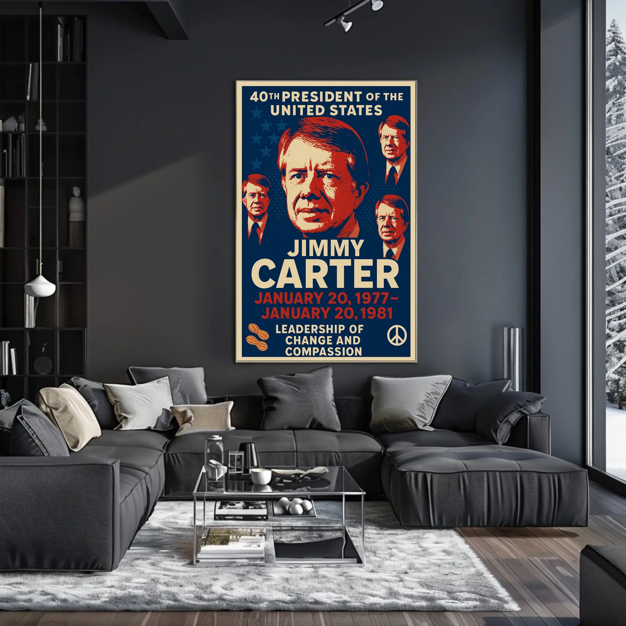 Jimmy Carter 39th President Poster PosterGoat