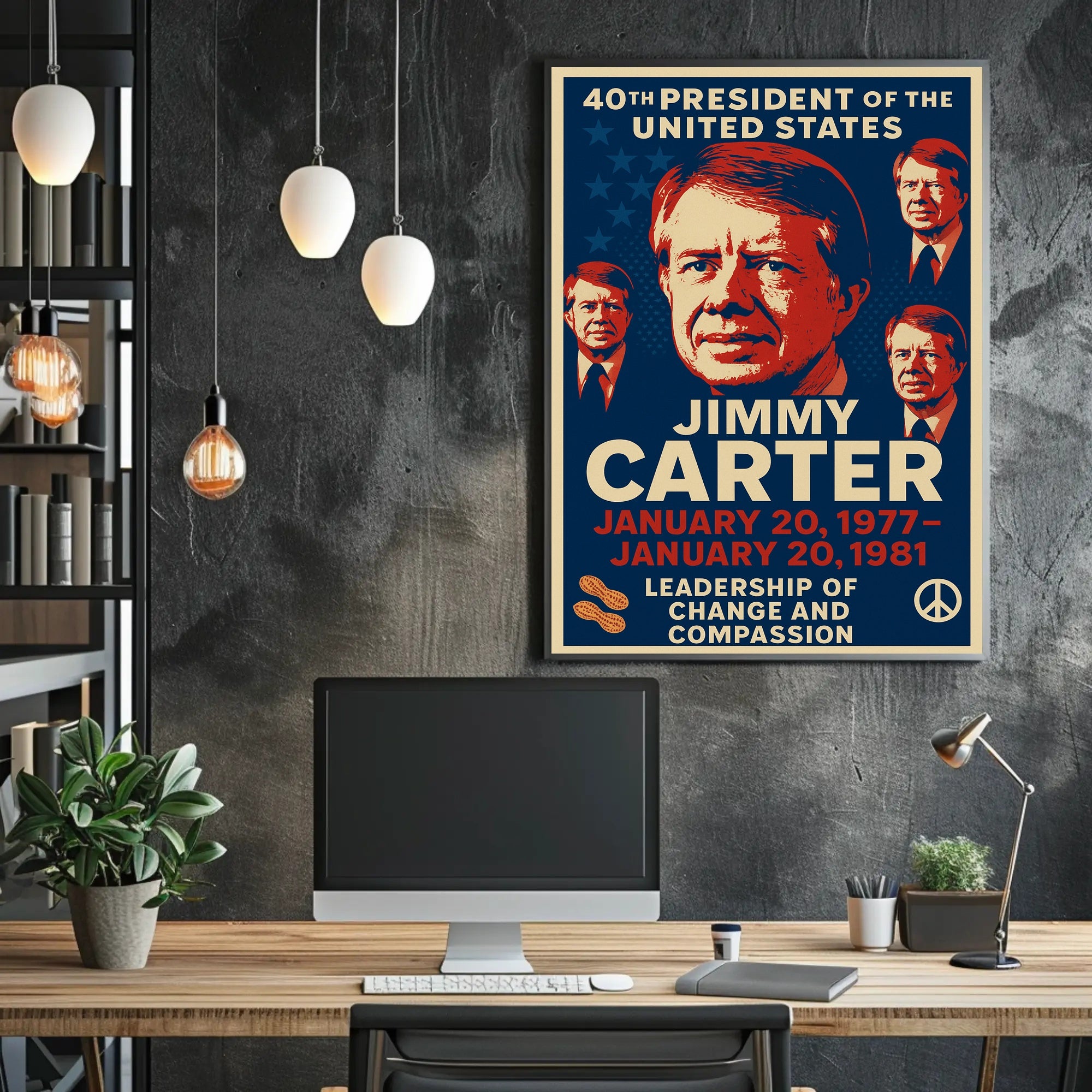 Jimmy Carter 39th President Poster PosterGoat