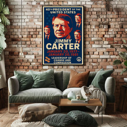 Jimmy Carter 39th President Poster PosterGoat