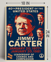 Jimmy Carter 39th President Poster PosterGoat