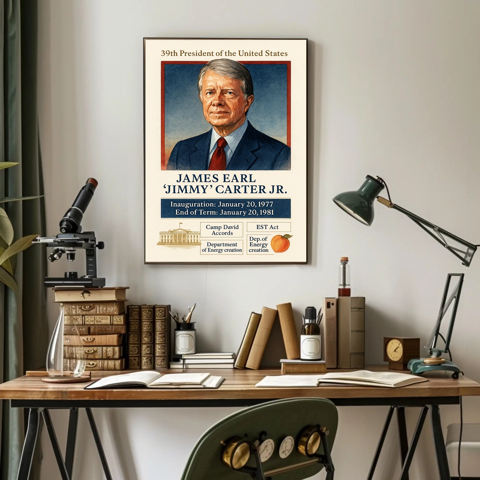 Jimmy Carter 39th President Poster PosterGoat