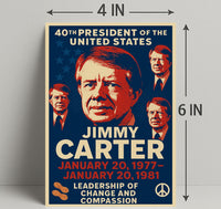 Jimmy Carter 39th President Poster PosterGoat