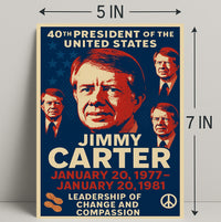 Jimmy Carter 39th President Poster PosterGoat