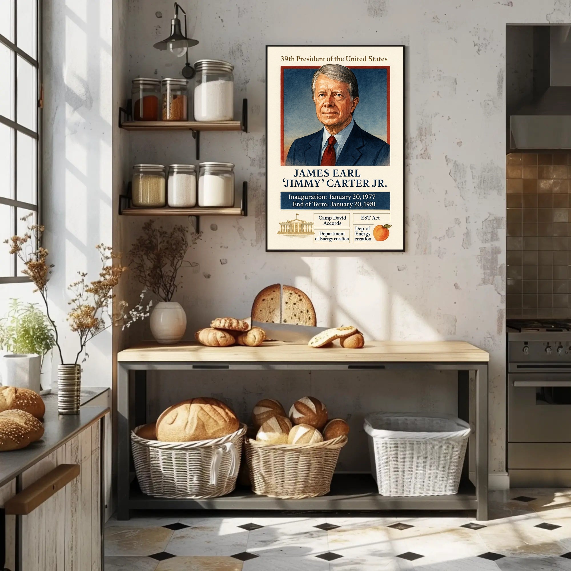 Jimmy Carter 39th President Poster PosterGoat