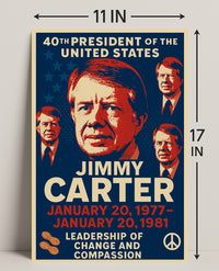 Jimmy Carter 39th President Poster PosterGoat