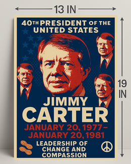 Jimmy Carter 39th President Poster PosterGoat