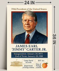 Jimmy Carter 39th President Poster PosterGoat
