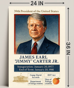 Jimmy Carter 39th President Poster PosterGoat