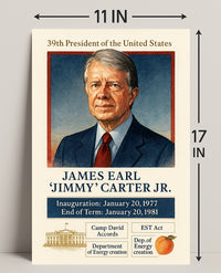 Jimmy Carter 39th President Poster PosterGoat