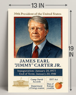 Jimmy Carter 39th President Poster PosterGoat