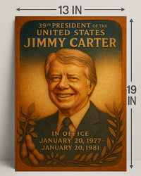 Jimmy Carter 39th President Poster PosterGoat
