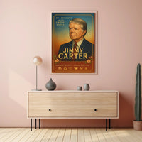 Jimmy Carter 39th President Wall Art Print PosterGoat