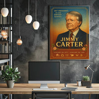 Jimmy Carter 39th President Wall Art Print PosterGoat
