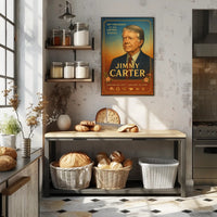 Jimmy Carter 39th President Wall Art Print PosterGoat