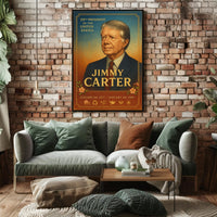Jimmy Carter 39th President Wall Art Print PosterGoat