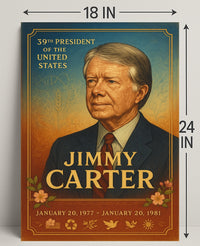 Jimmy Carter 39th President Wall Art Print PosterGoat