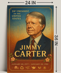 Jimmy Carter 39th President Wall Art Print PosterGoat