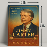Jimmy Carter 39th President Wall Art Print PosterGoat