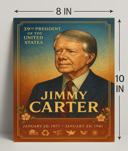 Jimmy Carter 39th President Wall Art Print PosterGoat