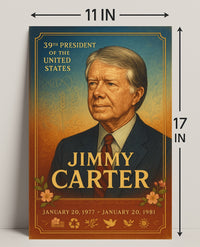 Jimmy Carter 39th President Wall Art Print PosterGoat