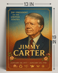 Jimmy Carter 39th President Wall Art Print PosterGoat