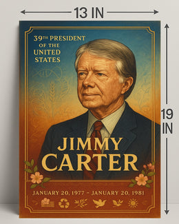 Jimmy Carter 39th President Wall Art Print PosterGoat