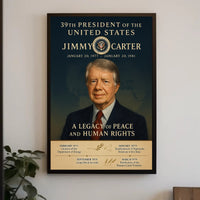 Jimmy Carter 39th President Wall Art Print PosterGoat