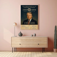 Jimmy Carter 39th President Wall Art Print PosterGoat