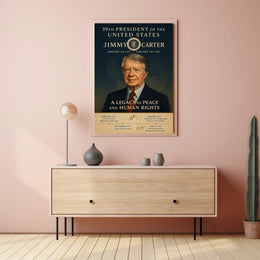 Jimmy Carter 39th President Wall Art Print PosterGoat