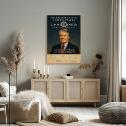 Jimmy Carter 39th President Wall Art Print PosterGoat