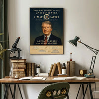Jimmy Carter 39th President Wall Art Print PosterGoat