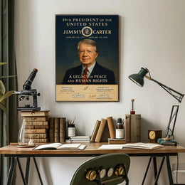 Jimmy Carter 39th President Wall Art Print PosterGoat