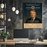 Jimmy Carter 39th President Wall Art Print PosterGoat