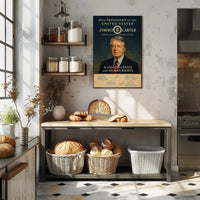 Jimmy Carter 39th President Wall Art Print PosterGoat