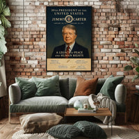 Jimmy Carter 39th President Wall Art Print PosterGoat