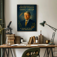 Jimmy Carter 39th President Wall Art Print PosterGoat