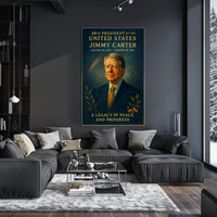 Jimmy Carter 39th President Wall Art Print PosterGoat
