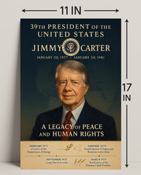Jimmy Carter 39th President Wall Art Print PosterGoat