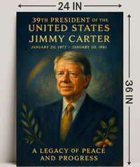 Jimmy Carter 39th President Wall Art Print PosterGoat